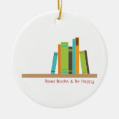 Bücher lesen keramik ornament (Vorne)