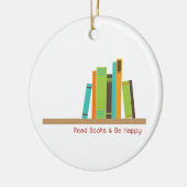 Bücher lesen keramik ornament (Links)