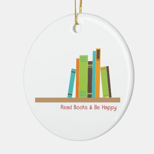 Bücher lesen keramik ornament (Links)