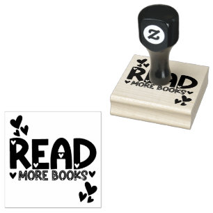 Bücher lesen Liebe  Gummistempel