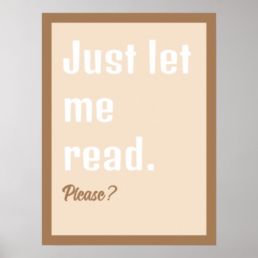 Bücher lesen Ließ Ich lese Poster (Vorne)