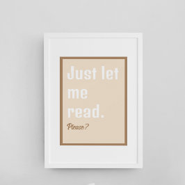 Bücher lesen Ließ Ich lese Poster