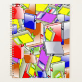 Bücher lesen Muster-Hintergrundplaner Planer (Vorderseite)