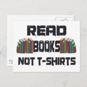 Bücher lesen postkarte (Vorne/Hinten)