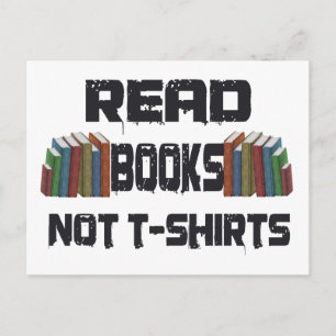 Bücher lesen postkarte