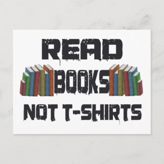 Bücher lesen postkarte