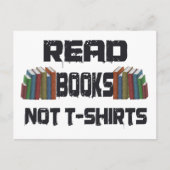 Bücher lesen postkarte (Vorderseite)