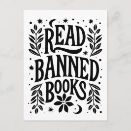 Bücher lesen postkarte