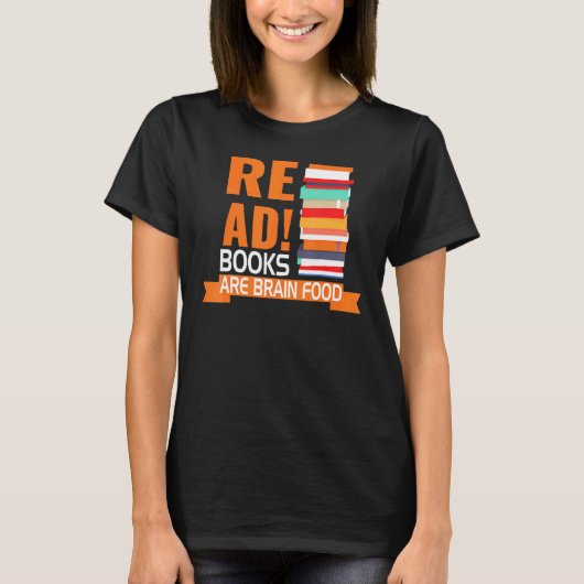 Bücher lesen T-Shirt (Vorderseite)