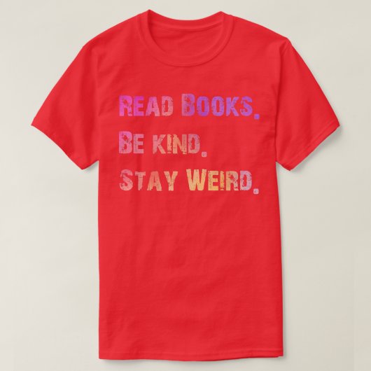 Bücher lesen T-Shirt (Design vorne)