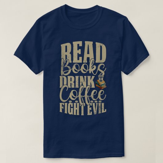 Bücher lesen T-Shirt (Design vorne)