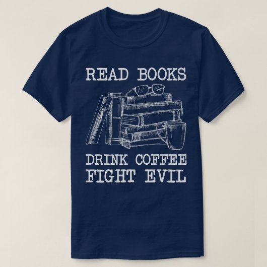 Bücher lesen T-Shirt (Design vorne)