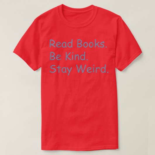 Bücher lesen T-Shirt (Design vorne)