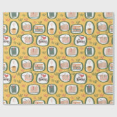 Bücher lesen Umschlagpapier Geschenkpapier (Flach)