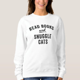 Bücher lesen und Schnurrbart lesen Sweatshirt