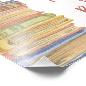 Bücher Lesethema Fotodruck (Ecke)