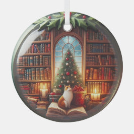 Bücher lieben Ornament, personalisieren Weihnachte Ornament Aus Glas