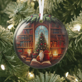 Bücher lieben Ornament, personalisieren Weihnachte Ornament Aus Glas