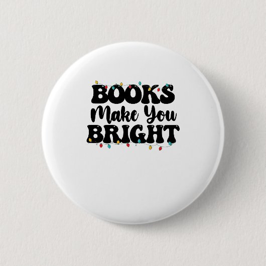 Bücher machen dich hell Lesung Weihnachten Button (Vorderseite)