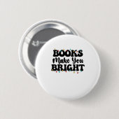 Bücher machen dich hell Lesung Weihnachten Button (Vorne & Hinten)