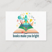 Bücher machen dich hell visitenkarte (Rückseite)