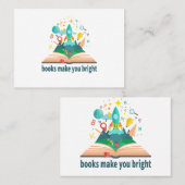 Bücher machen dich hell visitenkarte (Vorne/Hinten)