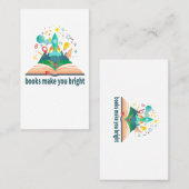 Bücher machen dich hell visitenkarte (Vorne/Hinten)