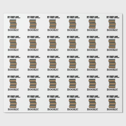 Bücher meiner ersten Liebe Geschenkpapier (Flach)