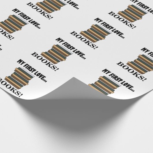 Bücher meiner ersten Liebe Geschenkpapier (Ecke)