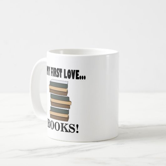 Bücher meiner ersten Liebe Kaffeetasse (Vorderseite Links)