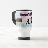 Bücher Mit Brie Kaffeebecher Reisebecher (Vorderseite Links)