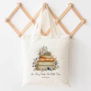 Bücher mit maßgeschneiderten Zitaten Vintage Beige Tragetasche