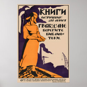 Bücher mit Postern des Russischen Bürgerkriegs sin Poster
