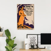 Bücher mit Postern des Russischen Bürgerkriegs sin Poster (Heimbüro)