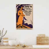 Bücher mit Postern des Russischen Bürgerkriegs sin Poster (Küche)