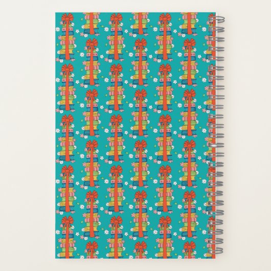 Bücher mit Red Bow Kid Spiral Notebook (Rückseite)