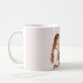Bücher mit rothaarigen Frauen Kaffeetasse (Links)