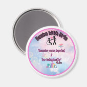 Bücher mit runden Brillenmagneten Magnet (Vorderseite/Rückseite)