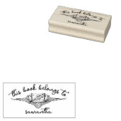 Bücher mit Seashells Dieses Buch gehört Gummistempel (Stempel)