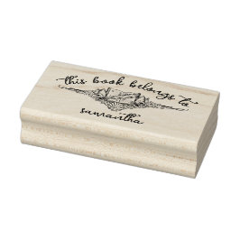 Bücher mit Seashells Dieses Buch gehört Gummistempel