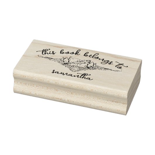 Bücher mit Seashells Dieses Buch gehört Gummistempel (Stempel)