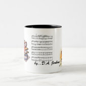 Bücher, Musikblatt, will ich Sie, las, Musik… Zweifarbige Tasse (Mittel)