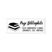 Bücher Name Rücksendeadresse Briefmarke Lehrer Bib Gummistempel (Stempel)