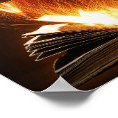 Bücher nicht brennen, lesen - Poster drucken (Ecke)