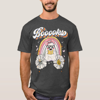 Bücher! Niedlich Ghost Reading Library Books Hallo T-Shirt