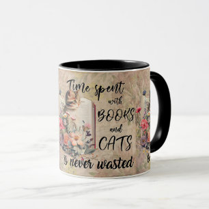 Bücher Niedlicher Katzen lesen Tasse