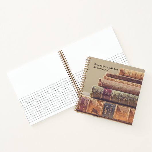 Bücher-Notebook Notizblock (Innenseite)