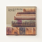 Bücher-Notebook Notizblock (Rückseite)