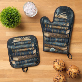 Bücher ofenhandschuh & Topflappen-Set
