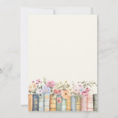 Bücher Oh Baby Einladung (Rückseite)